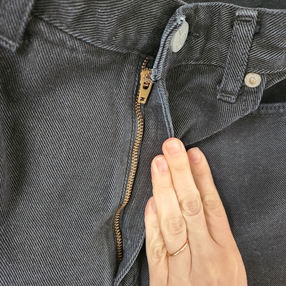 Vintage Calvin Klein High Rise Black Bootleg Jeans Size 13JR - Picture 10 of 10